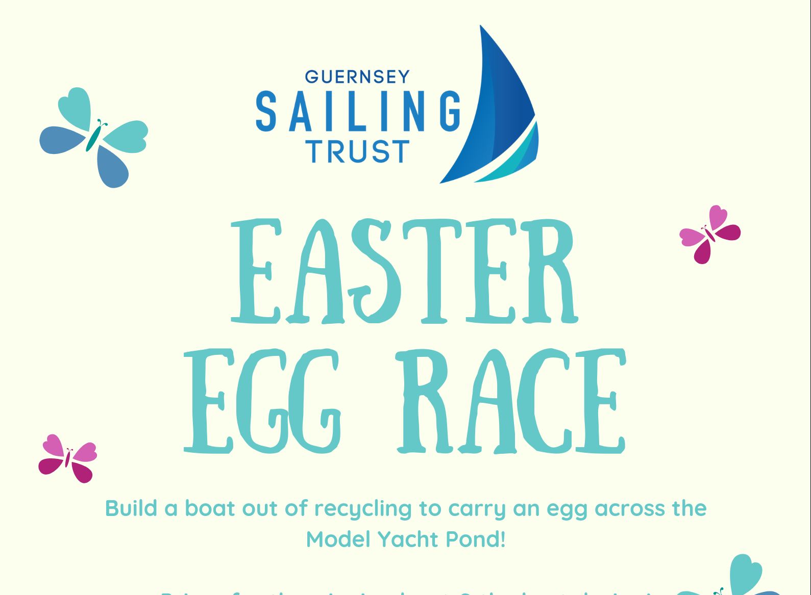 Race an Egg over the Model Yacht Pond – 12pm, Thursday 18th April!!