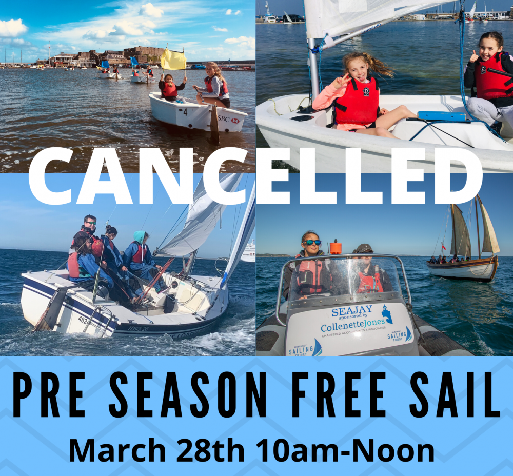 Pre-Season Free Sail – CANCELLED